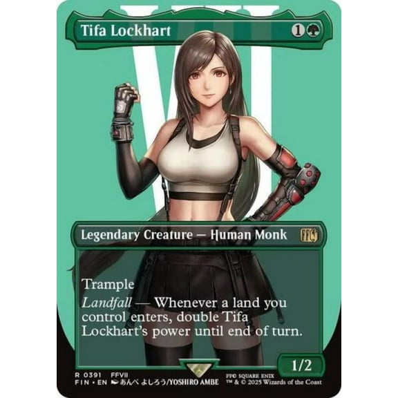 Magic the Gathering - Universes Beyond: FINAL FANTASY - Tifa Lockhart (Borderless) Near Mint
