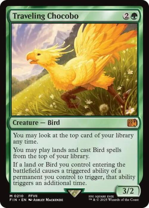 Magic the Gathering - Universes Beyond: FINAL FANTASY - Traveling Chocobo Near Mint