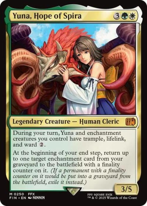 Magic the Gathering - Universes Beyond: FINAL FANTASY - Yuna, Hope of Spira Near Mint