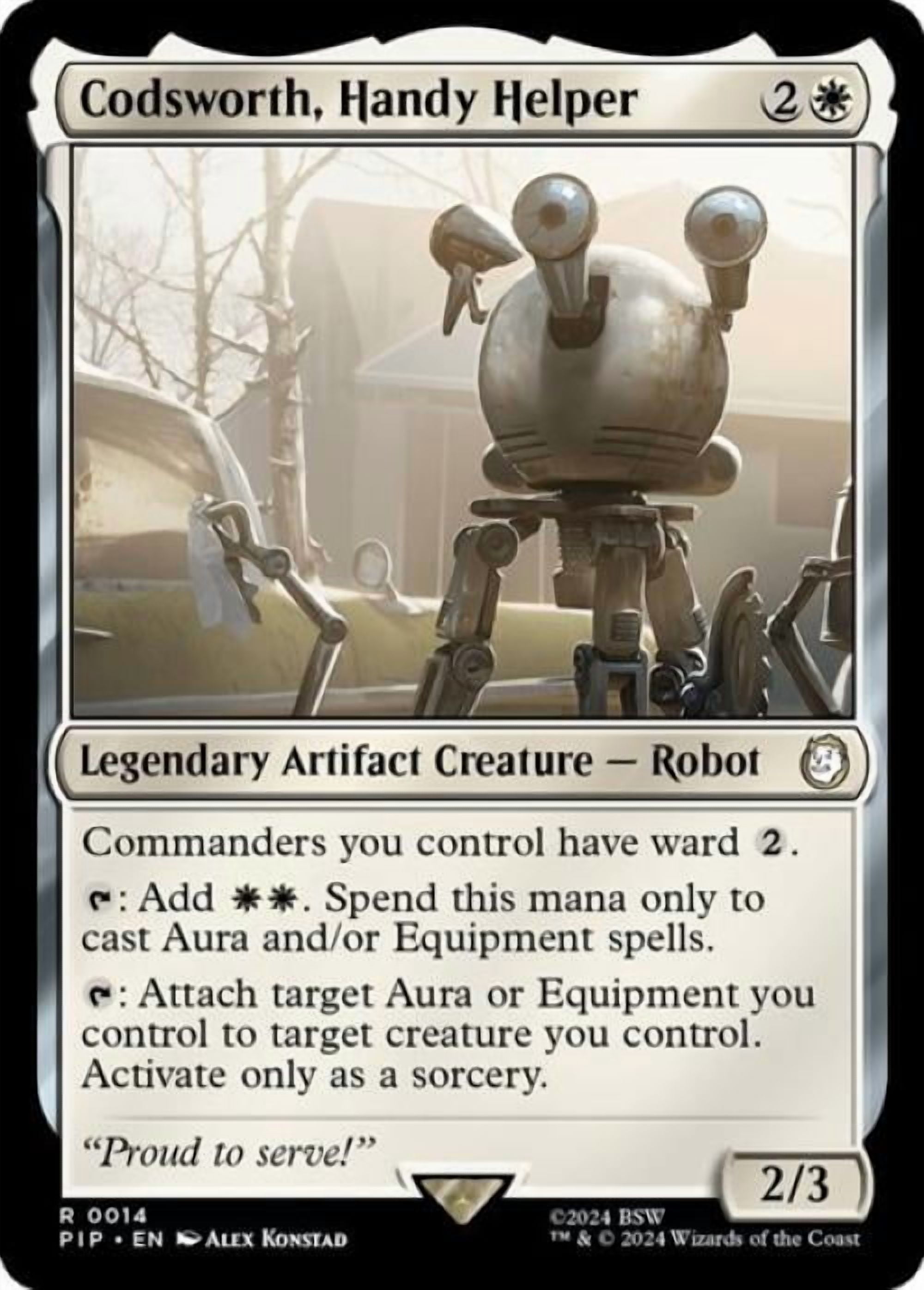 Magic the Gathering - Universes Beyond: Fallout - Codsworth, Handy Helper Near Mint