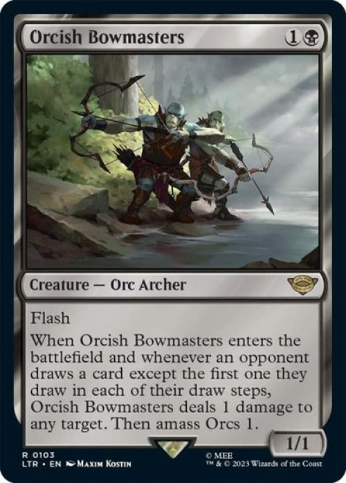 Magic the Gathering - Universes Beyond: The Lord of the Rings: Tales of Middle-earth - Orcish Bowmasters Near Mint