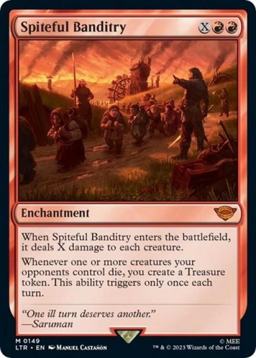Magic the Gathering - Universes Beyond: The Lord of the Rings: Tales of Middle-earth - Spiteful Banditry Near Mint