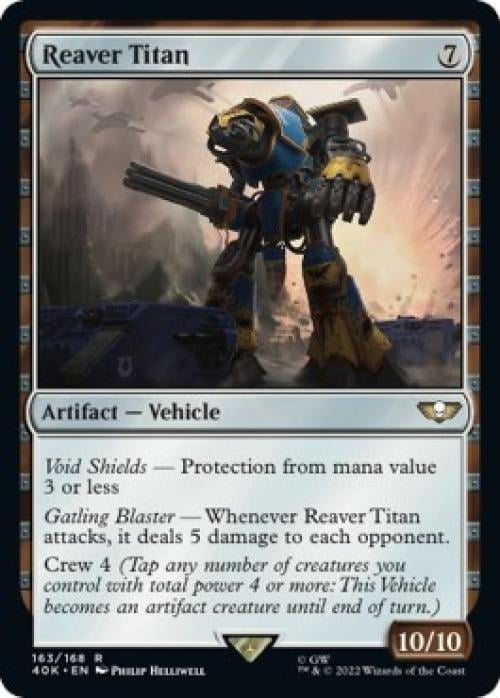 Magic the Gathering - Universes Beyond: Warhammer 40K - Reaver Titan Near Mint