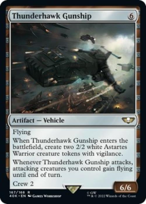 Magic the Gathering - Universes Beyond: Warhammer 40K - Thunderhawk Gunship Near Mint