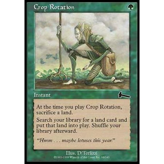 Magic the Gathering - Urza's Legacy - Crop Rotation Light Play