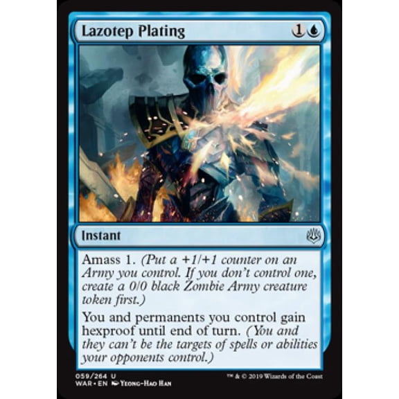 Magic the Gathering - War of the Spark - Lazotep Plating Near Mint Foil