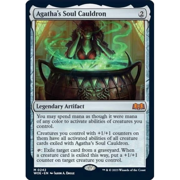 Magic the Gathering - Wilds of Eldraine - Agatha's Soul Cauldron Near Mint