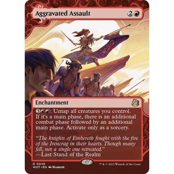 Magic the Gathering - Wilds of Eldraine: Enchanting Tales - Aggravated Assault Near Mint