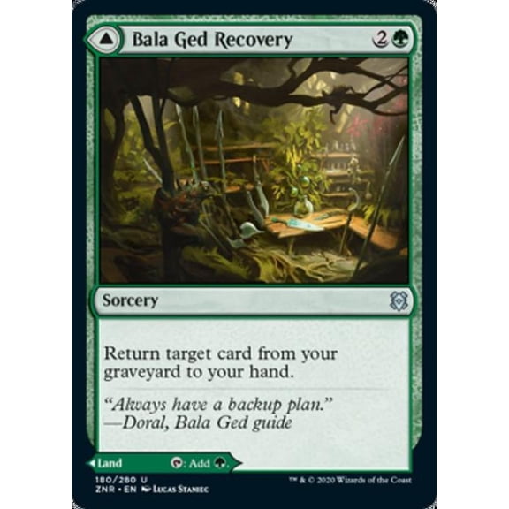 Magic the Gathering - Zendikar Rising - Bala Ged Recovery / Bala Ged Sanctuary Near Mint