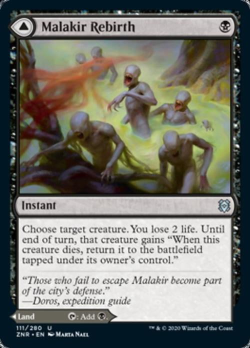 Magic the Gathering - Zendikar Rising - Malakir Rebirth / Malakir Mire Near Mint