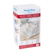 MagicBag Variety Pack Vacuum Storage Bags, 10 Pack Flat Compression Bags for Clothing & Bedding, Space Saving & Airtight