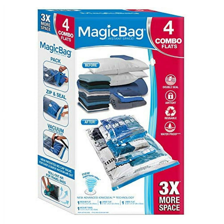 MagicBag Smart Design Instant Space Saver Storage - Combo Size Set - Set of  15 Bags - Airitight Zipper - Vacuum Seal - Clothing, Bedroom Sets- Home  Organization