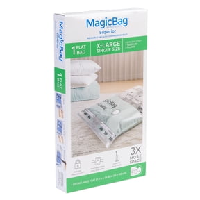 MagicBag X-Large Vacuum Storage Bag, 1 Pack Flat Compression Bag for Bedding, Space Saving & Airtight