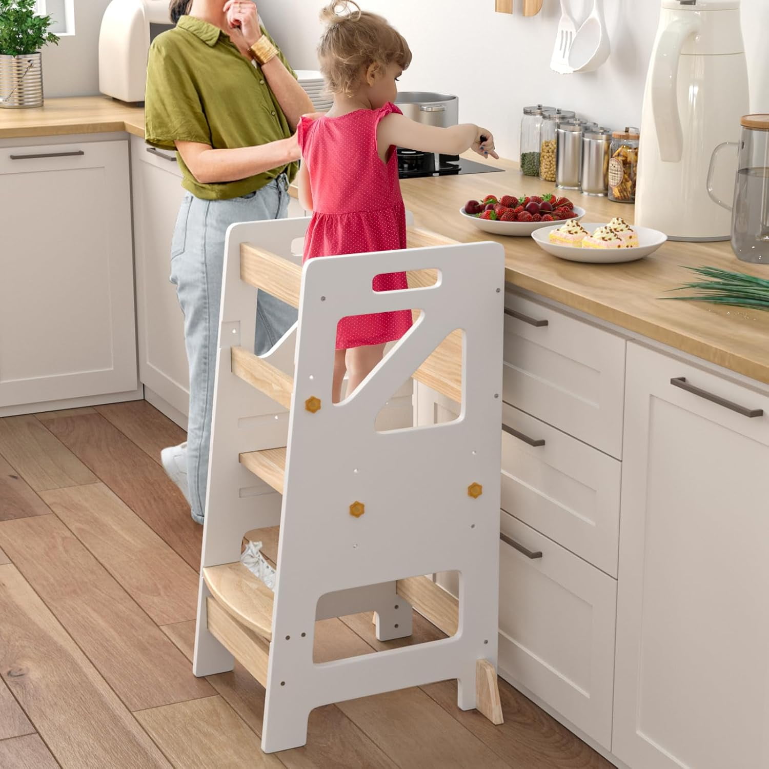MagicFox Child Tower Kitchen Stool Helper - Step Up Tower for 