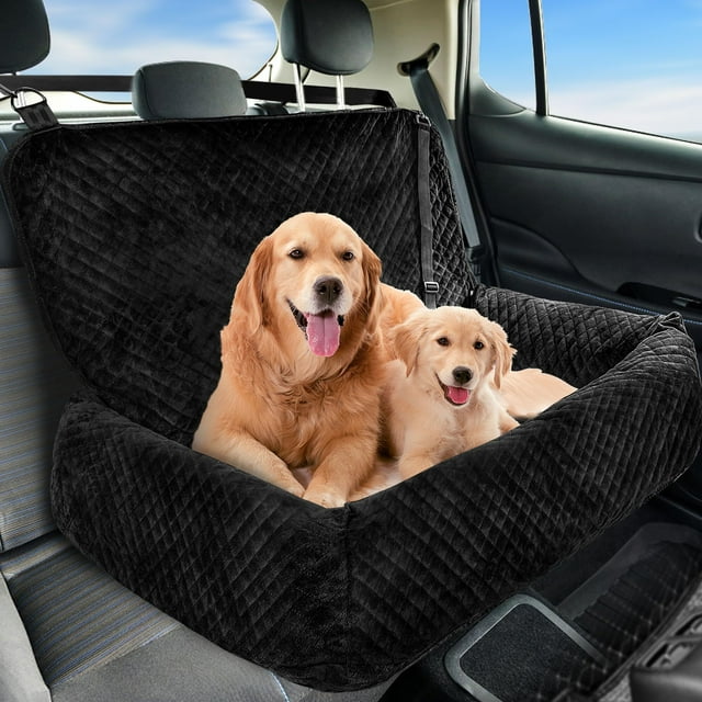 MagicFox Dog Car Seat for Large Dog Under 60LBS,Dog Car Bed Pet Booster