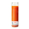 MagicLight Religious Candles 9.6 oz Clear Glass Jar, Unscented Orange