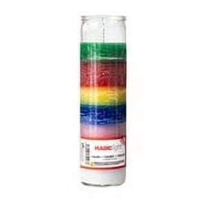 MagicLight Religious Candles 9.6 oz - Clear Powers Glass Jar, Unscented Wax
