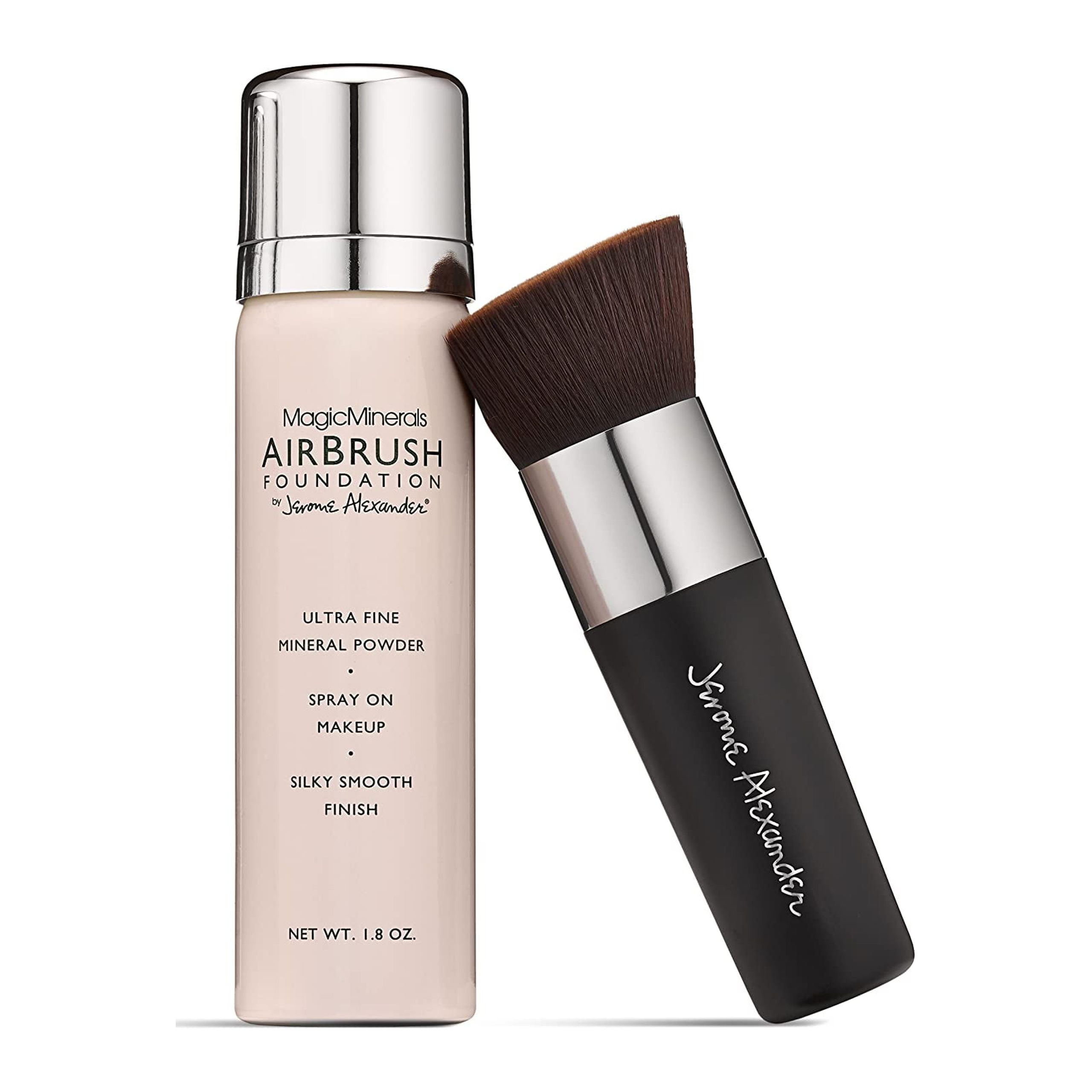 MagicMinerals AirBrush Foundation by Jerome Alexander â€“ 2pc Set with Airbrush Foundation and
