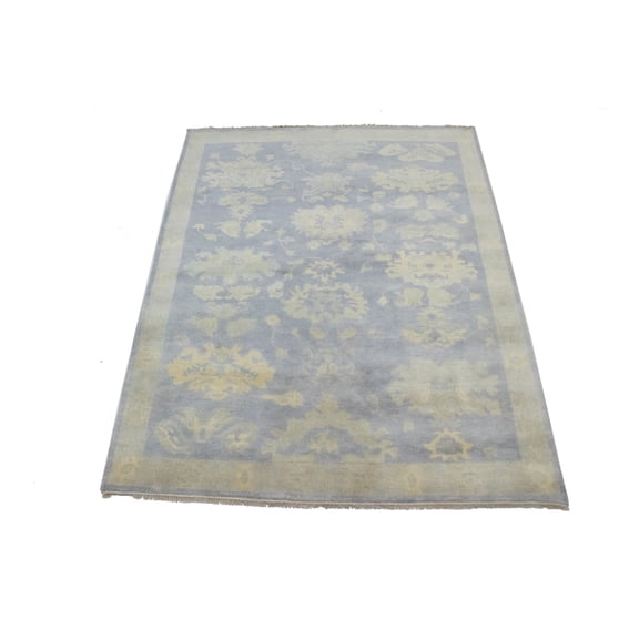 MagicRugs Gray Floral 8X10 Oushak Chobi Oriental Rug