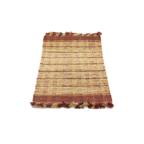 MagicRugs Modern Geometric Beige Jute 2'0 X 3'0 Ft Oriental Area Rug Carpet for Living Room Dining Room Bedroom Foyer Office and Library
