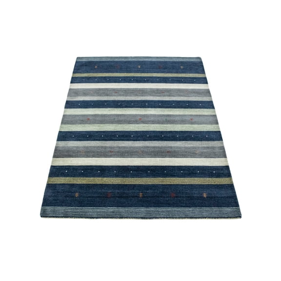 MagicRugs Multicolored Stripes Modern 6X8 Indo-Gabbeh Oriental Rug