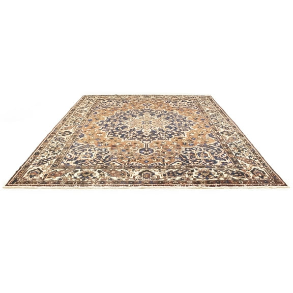 MagicRugs Traditional Floral Brown Bakhtiari 10'1 X 12'1 Oriental Area Rug Carpet for Living Room Dining Room Bedroom Foyer Office and Library