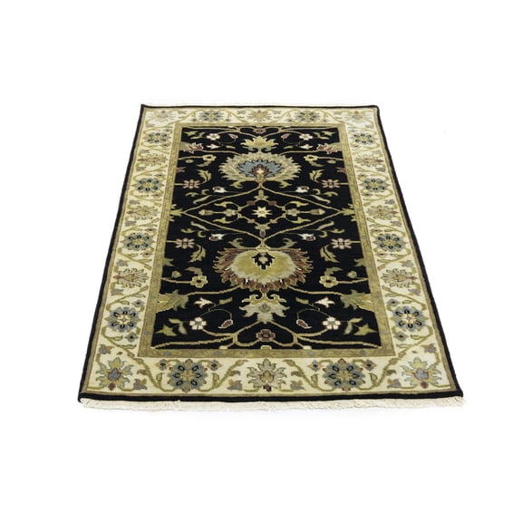 MagicRugs Traditional Floral Cream Peshawar 8'0 X 9'10 Oriental Area Rug Carpet for Living Room Dining Room Bedroom Foyer Office and Library