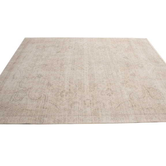 MagicRugs Traditional Floral Muted Cream Tabriz 8'5 X 10'10 Oriental Area Rug Carpet for Living Room Dining Room Bedroom Foyer Office and Library