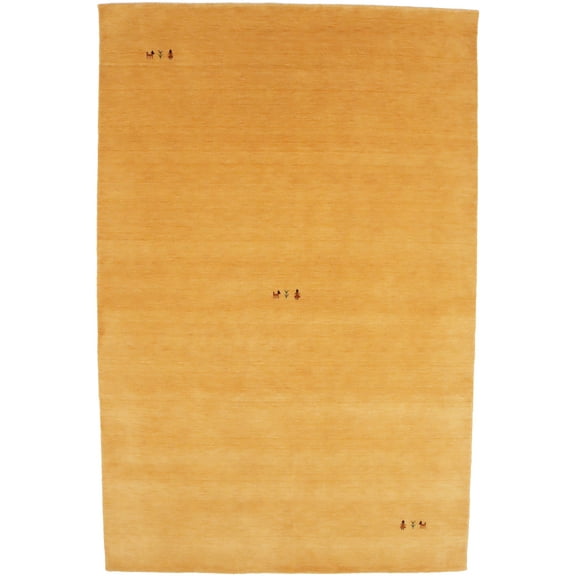 Magic Rugs Golden Peach Tribal Gabbeh Modern Rug, 5' x 8'