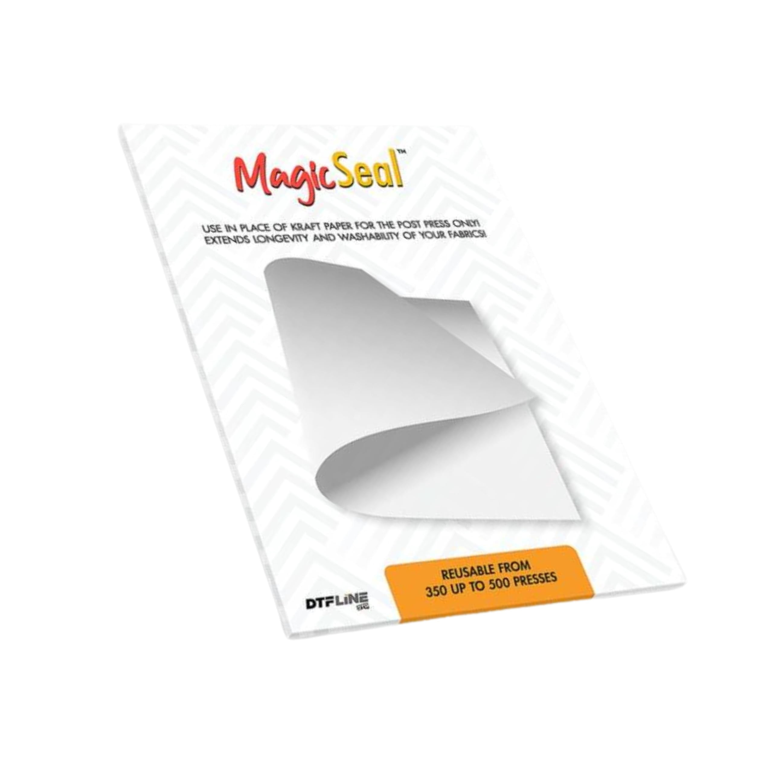 MagicSeal™ Reusable Post-Press Finishing Sheet for DTF, HTV, DTG and Transfer Prints, Improves Softness, Breathability and Wash Durability, Full A3 Size