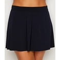 thumbnail image 1 of MagicSuit Plus Size Solid Jersey Tennis Skirt Black 24W, 1 of 6