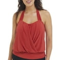 thumbnail image 1 of MagicSuit Women's Swimwear Debbie Halter Tie Underwire Bra Tankini Bathing Suit Top Separate, Coral Sands, 10, 1 of 2