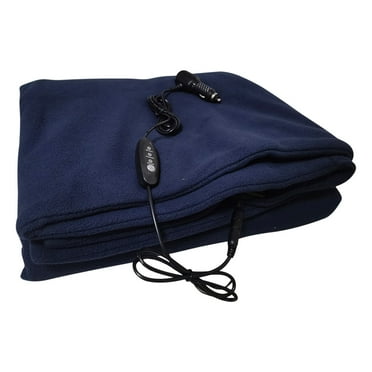 MagicXflow 150x100cm 12V Car Heating Electric Blanket ,Car Cover Blanket And Winter Warm Blanket ,Electric Blanket Adjustable Temperature Portable Heated Throw for Car Camping Winter,1PC
