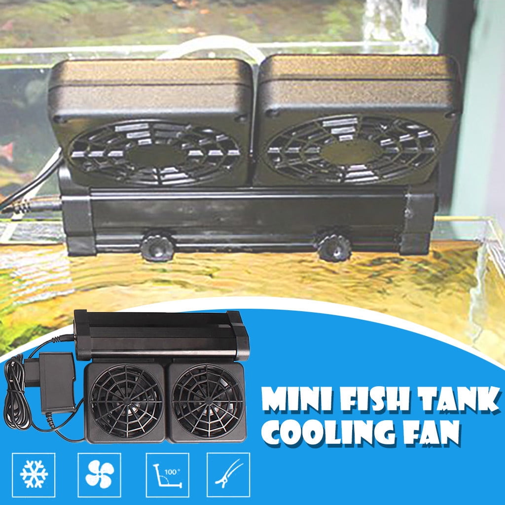 MagicXflow Aquarium Chillers Fish Tank Cooling Fan, Adjustable Aquarium Water Cooling Fan Fish