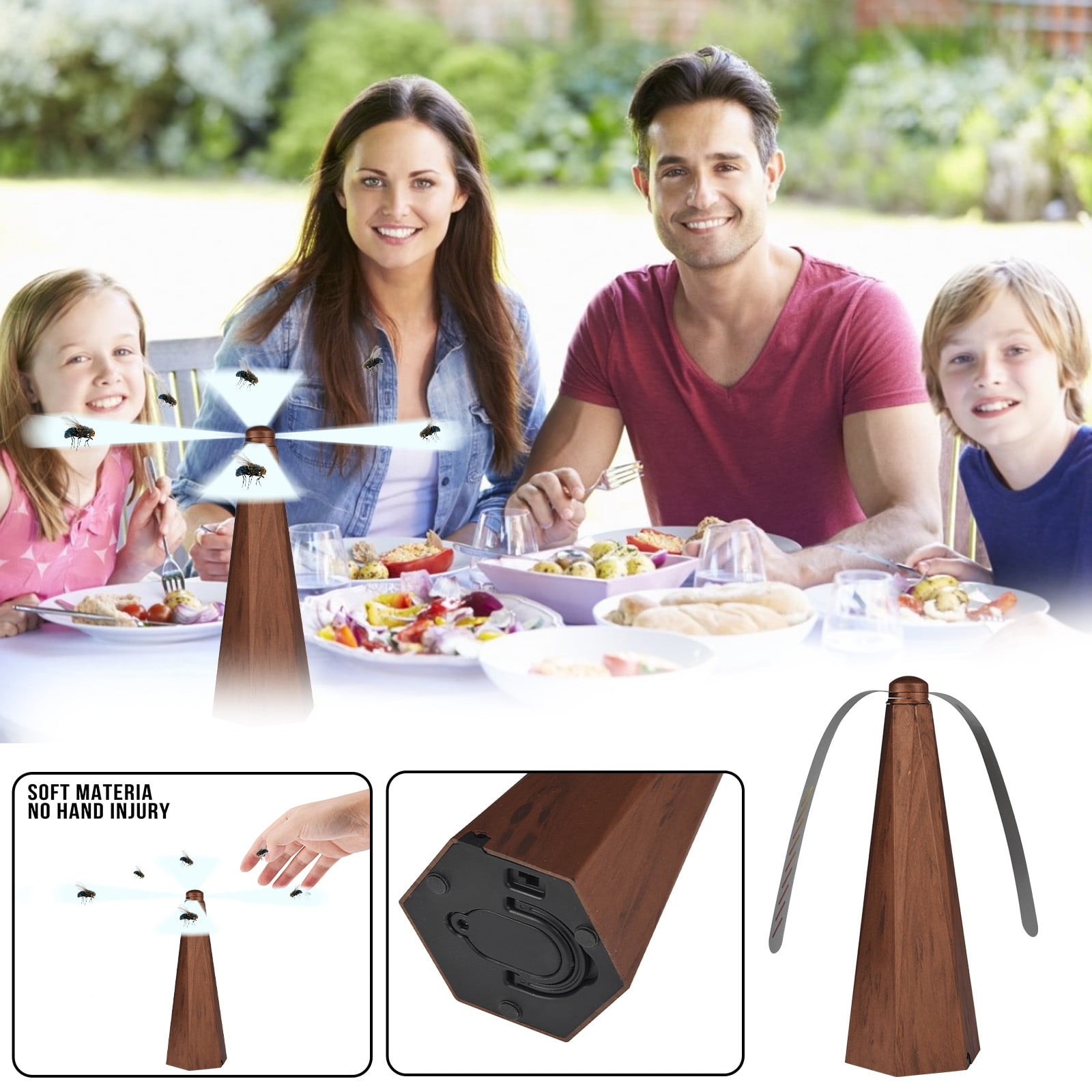 MagicXflow Fly Fans for Tables,Fly Repellent for Outdoor Bug Fan,Fly