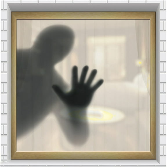 MagicXflow Halloween Ghost Shadow Decal, Shadow Glass Stickers, wall sticker,Creative Bathroom Door Stickers, Wall Decal for Halloween Decor ,18.5 * 12.9 inches,1PC Halloween wall sticker