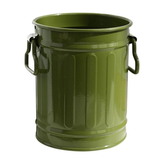 MagicXflow Metal Pen Holder, Mini Pencil Bucket with Handle, Desktop Pencil Cup Makeup Brush Organizer, Desk Colorful Small Pails, Stationary Supplies Container for Office Classroom