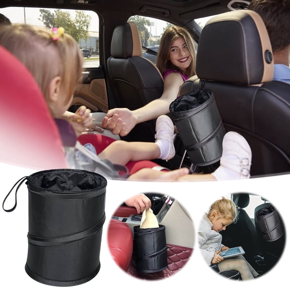 MagicXflow Waterproof Oxford Cloth Collapsible Car Trash,Car Trash Can, Mini Vehicle Trash Can, Portable Car Trash Can, Rubbish Bin for Car, Truck, SUV, Minivan