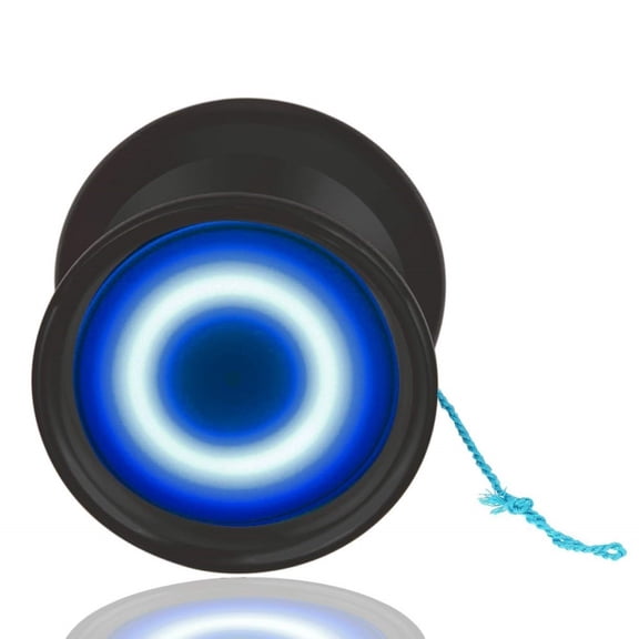 MagicYoYo Aurora LED Yo-Yo - Solid Color Lights - 6061 Aluminum YoYo (Black)