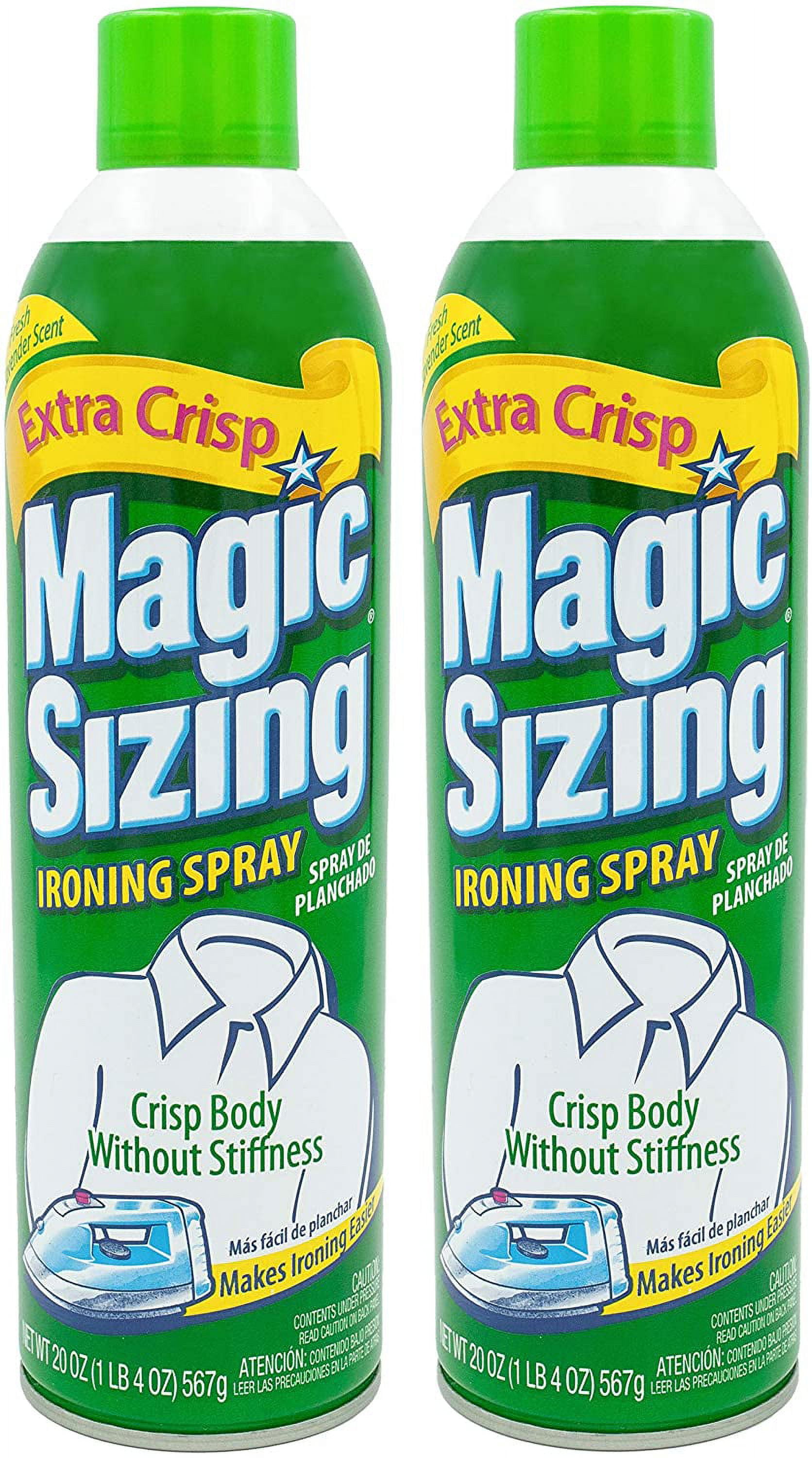 Magic Sizing Fabric Finish Fresh Scent Two 20 Ounce Containers Included 2 Pack