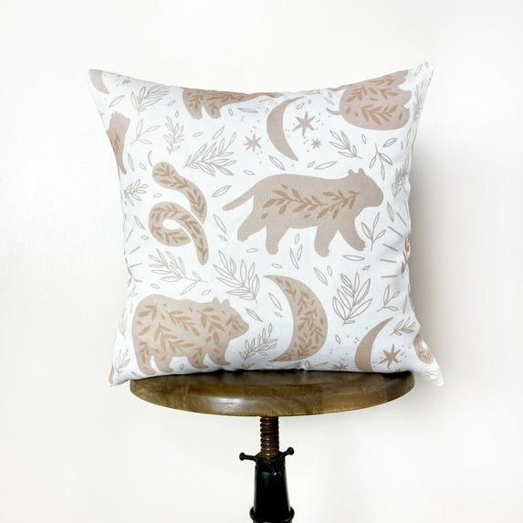 Magical Animal Repeat Pattern | Throw Pillow Cover | Baby Nursery Decor | Baby Shower Decorations | Nursery Pillow | Gift Ideas