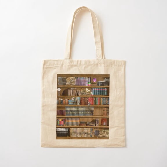 Magical Book Case Cotton Tote Bag Canvas Tote Bag, Family Gift For Mother, Her