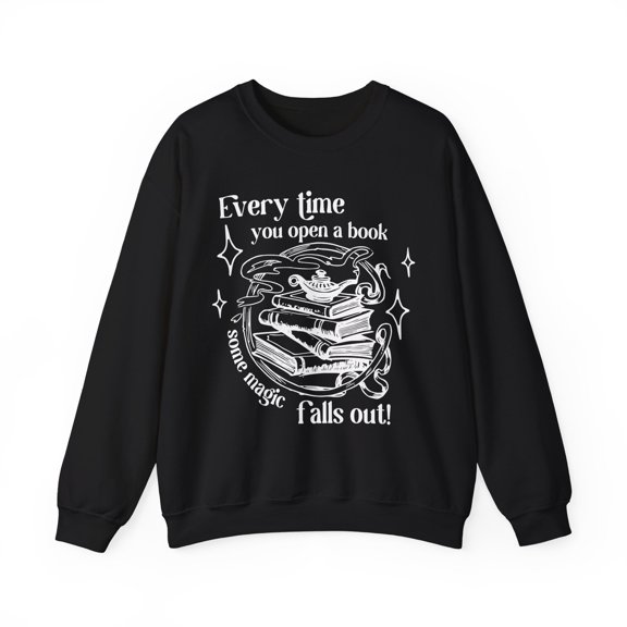 Magical Book Lovers Sweatshirt Reading Teacher Shirt Gift Idea for Reader