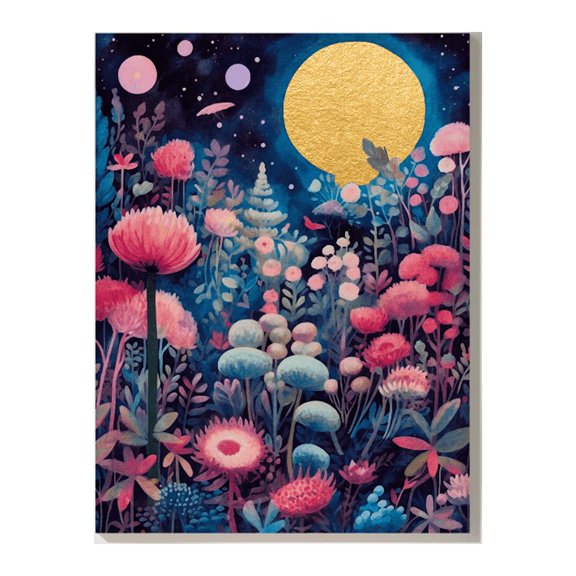 Magical Botanical Haven - Enchanting Whimsical Gardens Canvas & Poster Prints - Enhance Your Living Space