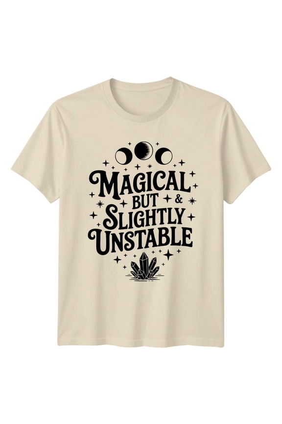 Magical But & Slightly Unstable Celestial Mystical Mens Womens Graphic Tee All Size S-5XL