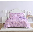 thumbnail image 1 of Magical Butterfly Pink Purple 3-Piece Ultra Soft Microfiber Comforter Set - Full, 1 of 6
