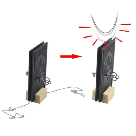Magical Chain Close up Magic Tricks Magical Door Magia Magician Toys Stage Magic Props Party Illusions Gimmick Fun Comedy