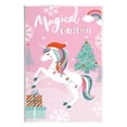 thumbnail image 1 of Magical Christmas Pink Unicorn Holiday Graphic Art Unframed Art Print Wall Art, 1 of 6