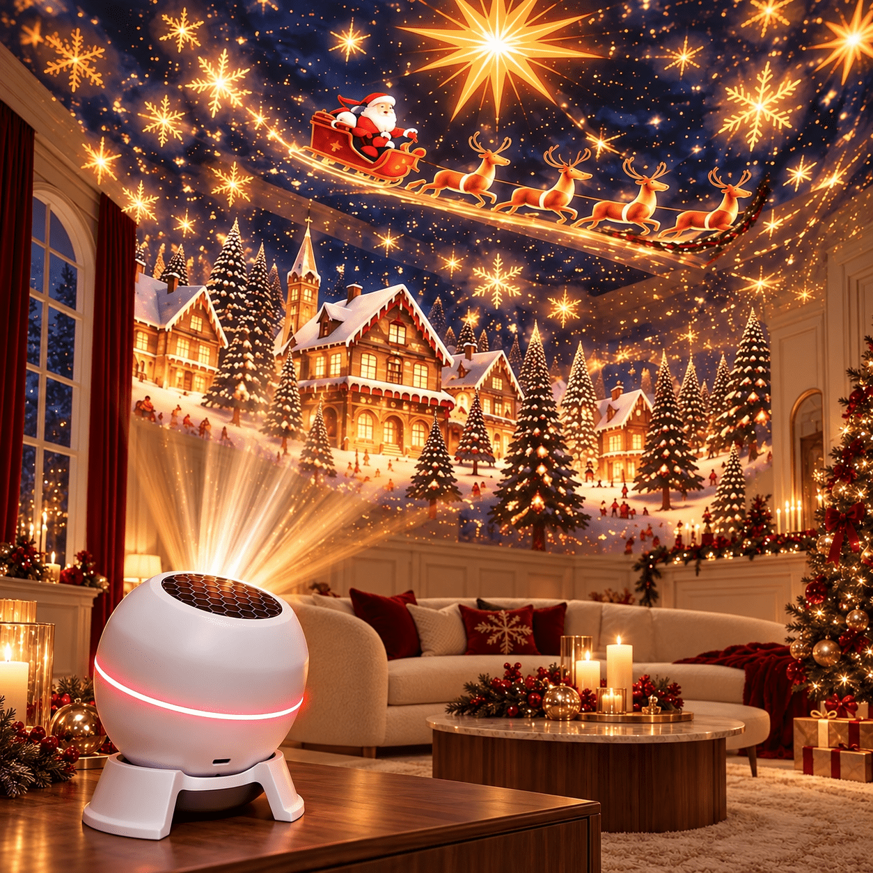 Projection Formular Magical Christmas Projection Night Light,Holiday Projection Night Light ...