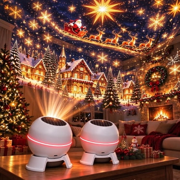 Light Projector Box Display Christmas Wonderland Projection Light, USB Magical Christmas Projector ...